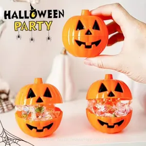 Pumpkin Skull Candy Buckets - Halloween Spooky Design for Trick or Treat thumbnail-4