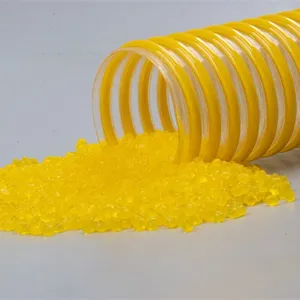 Plastic Corrugated Conduit Orange Plastic Pipe Electric Tube Flexible PVC Compound Pellets thumbnail-2