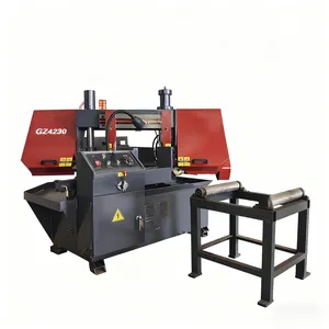Semi-automatic Horizontal Metal Band Sawing Machine, Angle Cutting Rebar Saw, Cnc Band Sawing Machine Gb4230 thumbnail-2