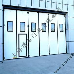 Folding Doors for Power Plant Workshops in Henan, Electric Folding Doors, Power Plant Folding Doors, Dingshi Door Industry thumbnail-1