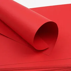 80g-400gsm Red Paper Red Card Board Colored Cardstock Sheets for Packaging thumbnail-3