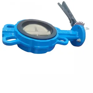 ISO9001/ISO14001 Certified High Performance PN16 DN50 DI Cast Iron EPDM Soft Sealing Wafer Butterfly Valve thumbnail-6