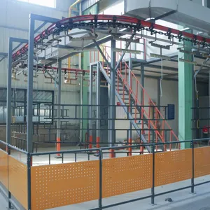 Custom Powder Coating Line for Elevator Door Manufacturing With Conveyor System thumbnail-1