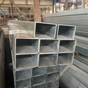 S235JR Hot Dip Galvanized Square Steel Tube SHS Heavy Duty Zinc Coating for Curtain Wall & Fence Post thumbnail-5