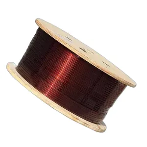 High Resistance Solid Copper Enamelled Winding Wire Coil 600V Rated Rectangular Shape IP67 155-220C 1.5-22mm WanZhou Brand Model thumbnail-4