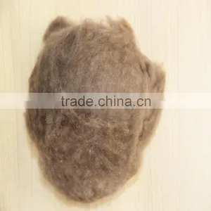 Raw Cashmere Wool 26mm-38mm Brown Colour thumbnail-1