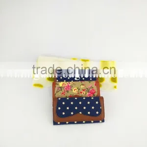 Fashion Canvas Wallet With Dots/flower/stars Printing thumbnail-2