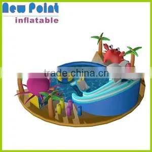 New Point PVC Shark Theme Inflatable Water Park thumbnail-3