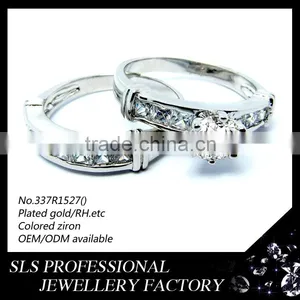 925 Silver Couple Ring for People Wedding Ring Set Wholesale Zircon Stone Fashion Ring thumbnail-6