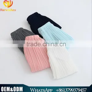 Europe Stylish Summer Children's Clothes Girl Clothes Five Solid Cream Color Chiffon Pleated Shorts Clothing Pants 2-9Y thumbnail-1