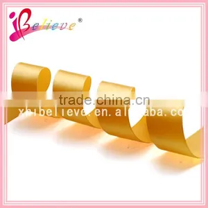 High Quality Polyester Ribbon Made in China Solid Colors Orange Ribbon Ornaments thumbnail-3