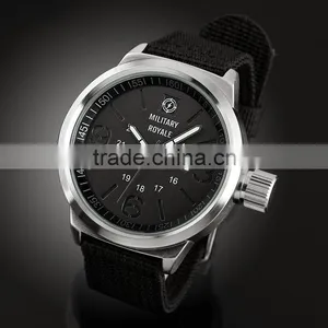 Brand Men's Nylon Aviator Watch Strap Military Royale Watch MR075 thumbnail-6