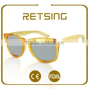 UV400 Sunglasses Wooden Bamboo Temple Sunglasses Wooden Sunglasses 2016 thumbnail-6