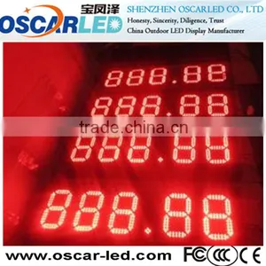 Optional Size & Single Color Led Digital Gas Station Programming Sign Led Display thumbnail-2