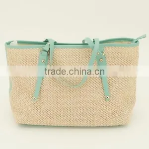 PP Fabric New Ladies Fashion Beach Straw Bag Tote Bag thumbnail-1