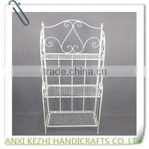 KZ140125 Home Organizer Rack Iron 3-tiers Standing Metal Shelf thumbnail-2