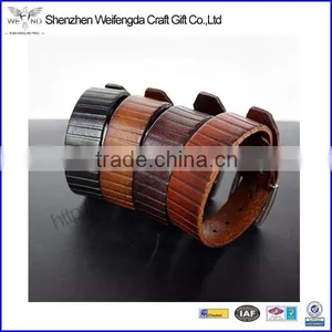 Cowhide Cuff Bracelet & Bangle for Men or Women thumbnail-1