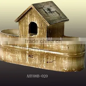 French Style Eco-friendly Wooden Birdcage for Home Deco thumbnail-1