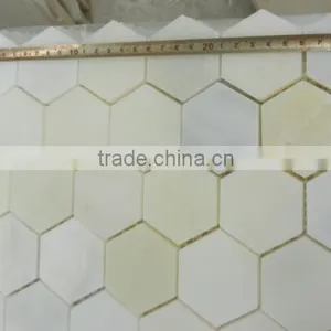 Wholesale Top Quality Natural White Marble Mosaic on Sale thumbnail-6