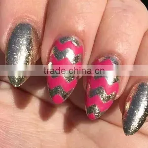 2016years12 Rolls Metallic Nail Art Tape New Raised Grain Line Strips Decoration Sticker UV Gel Polish Fantastic Nail Accesories thumbnail-6