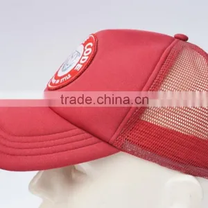 Red Polyester Foam Snapback Hat thumbnail-2