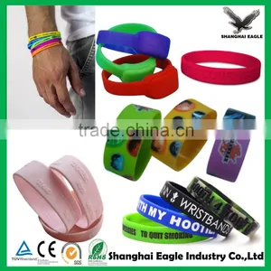 President Selection Custom Embossed/ Debossed Silicone Wristband, Cheap Silicone Bracelet thumbnail-4