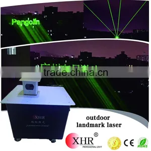Single Green Outdoor Sky Laser Landmark,5W 5000mw Green Outdoor Advertising Projector thumbnail-1