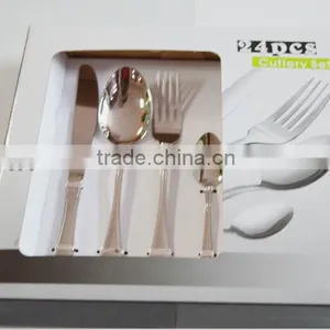 Flatware 24pcs With Stainless Steel 410 and Color Box Packing & Mirror Polishing thumbnail-1