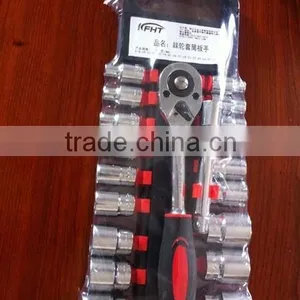 0PCS SOCKET SET 1/2"DR With Ratchet Wrench thumbnail-1
