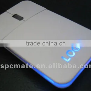 Usb Wired Slim Mouse With Led Light and Laser Logo thumbnail-1