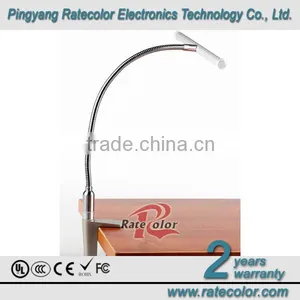 The Brightness Adjustable LED Chip Gooseneck Reading Light thumbnail-1