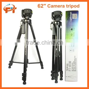 62" Cheaper Black Professional Camera Tripod Stand for Camera Quality Choice thumbnail-1