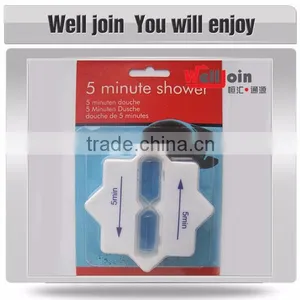 Promotional 5min Plastic Mini Sand Shower Timer thumbnail-4