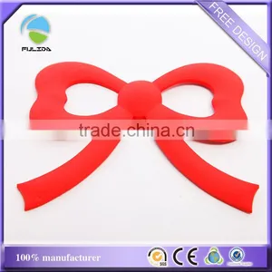 Custom Red Bowknot Bow-tie Soft PVC Rubber Decorative Fridge Magnet thumbnail-1