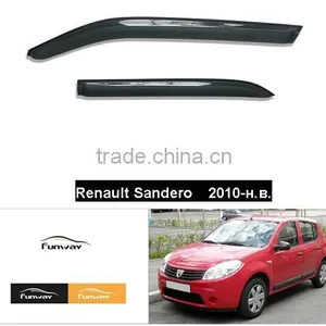 CAR DOOR VISOR RAIN DEFLECTOR FOR Renault Sandero 2010 HB thumbnail-1