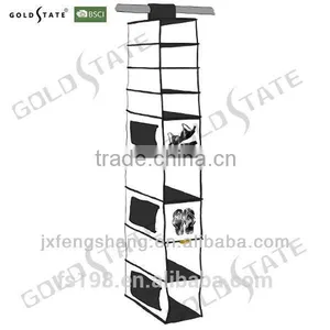 Folding Black and White Hang Storage Box thumbnail-1