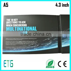 New 2016 Promotional Video Brochure, Touch Screen Wifi Lcd Video Brochure, Hot Avi Sex Mp4 hd 7 Inch Video Brochure thumbnail-2