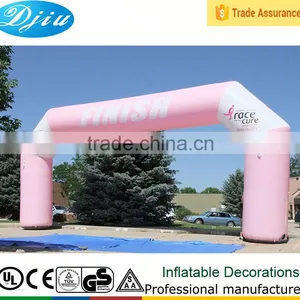 DJ-GM-44 Hot Sell Romantic Pink Inflatable Door Arch Princess Lovely Pink Inflatable Arch for Sale thumbnail-1