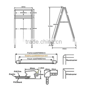 2015 Promotion Double-side Poster Stand With Header thumbnail-2