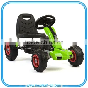 Pedal Kids Go Kart Rubber Tyres Ride On Childrens Cart Gokart thumbnail-1