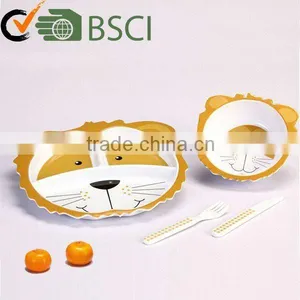 Animal Shaped Melamine Children Halloween 2 Tone Dinnerware Sets thumbnail-1