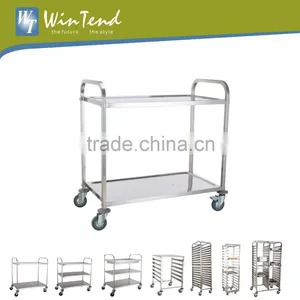 Commercial Kitchen Trolleys With Baskets,chrome Wire Vegetable Stand Basket thumbnail-1
