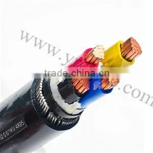 0.6/1kv XLPE Insulated Thin Round Steel Wire Armored PVC Outer Sheath Power Cable thumbnail-1