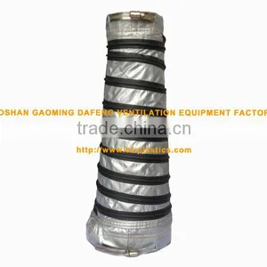 Reducing Flexible Insulated Air Duct Hose With Hose Clamp thumbnail-1