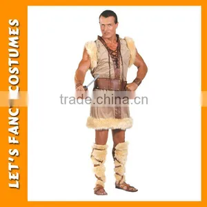 New Caveman Fancy Dress Halloween Costume PGMC0940 thumbnail-5