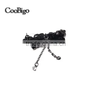 Fashion Jewelry Brooch Dangling Chain Rhinestone Women Dresses Hijab Scarf Party Gift Apparel Promotion Accessories thumbnail-3