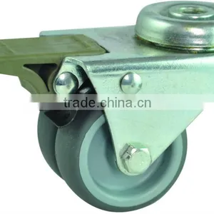 Rubber Double Caster Wheels thumbnail-1