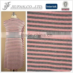 Jiufan Textile Customized Design Yarn Dyed Rib RT Span Fabric High Quality Knitting Hacci Fabric thumbnail-1