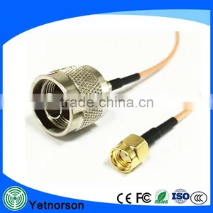 Custom Professional Design rf Coaxial Cable SMA to N Male RG178 Jumper Cable thumbnail-1