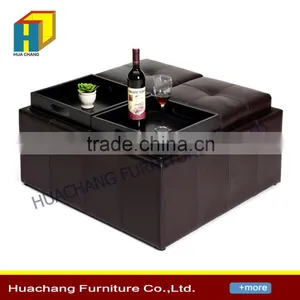 Hot Selling Leather Ottoman thumbnail-1
